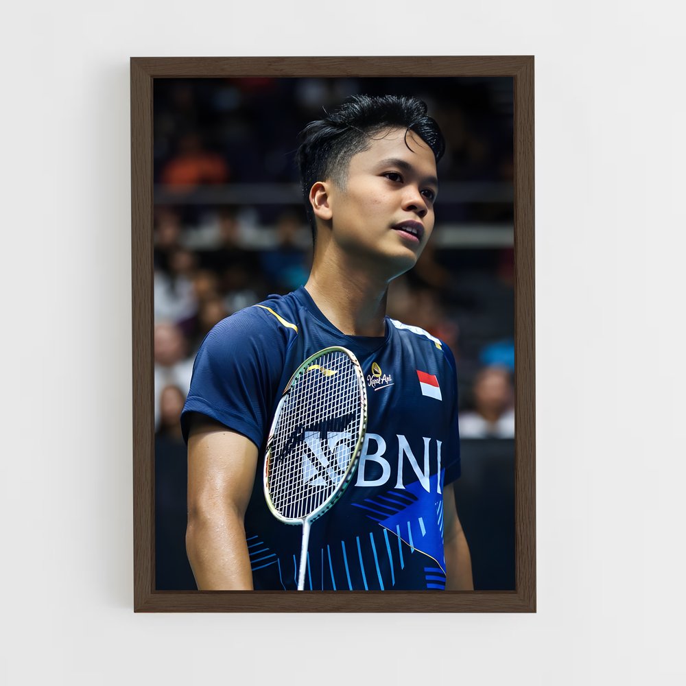 Poster Anthony de sinisuka – affiche Badminton (vue 5)